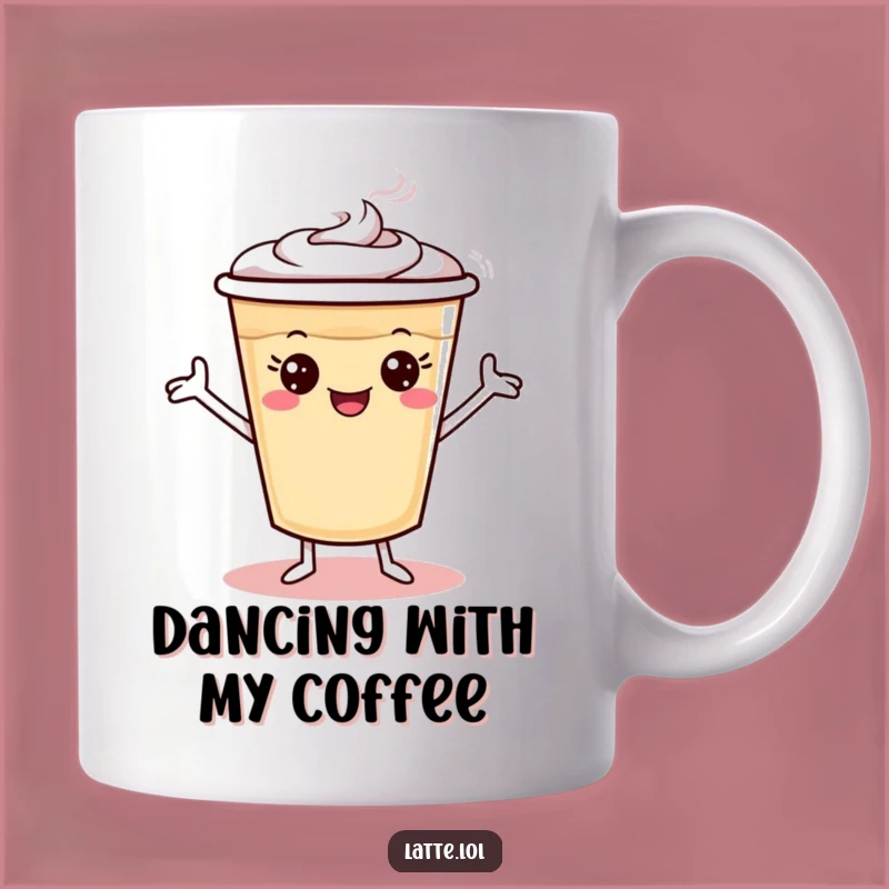 Funny Dancing Latte Mug: Silly & Hilarious Gift for Coffee Lovers' Mornings