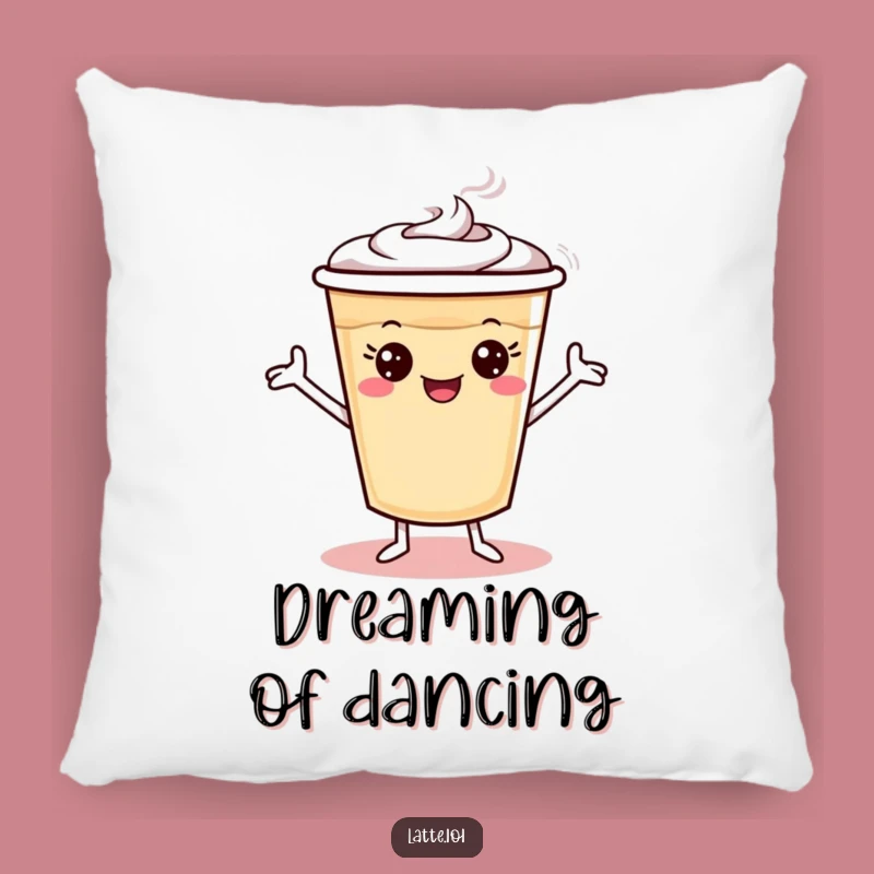 Funny Dancing Latte Pillow: Soft & Hilarious Gift for Cozy Fun