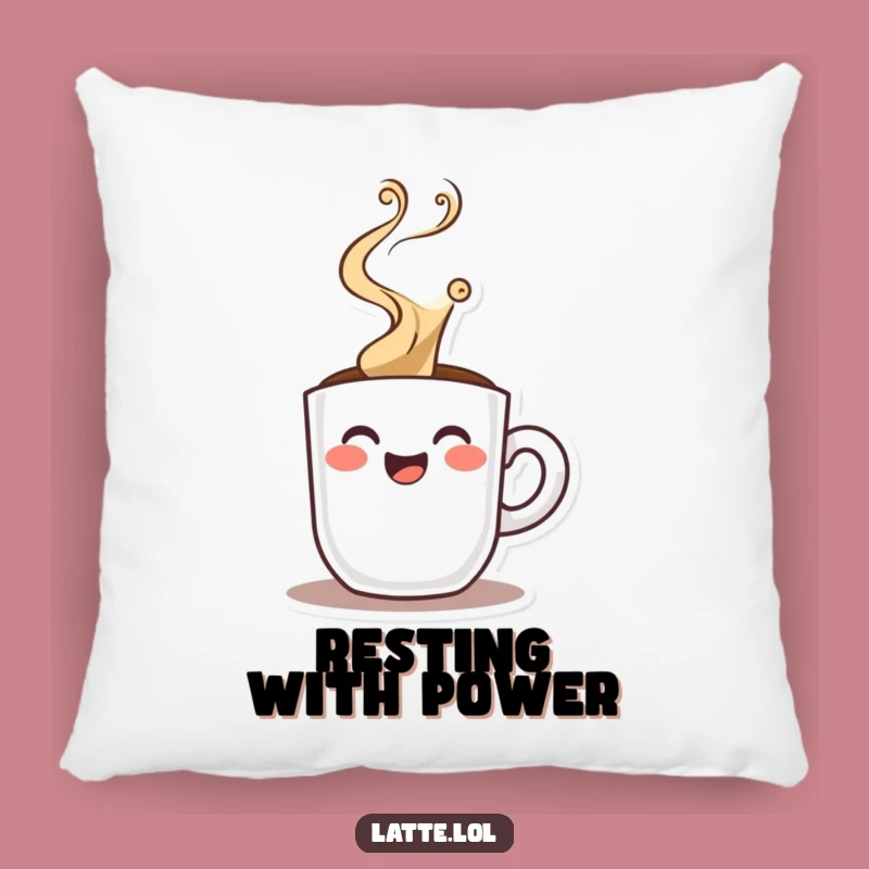 Funny Espresso Shot Pillow: Cuddle Up with Intensity!