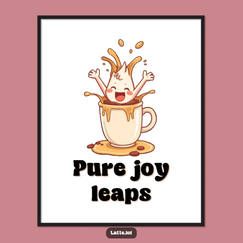 Funny Joyful Splash Poster: Brighten Your Space with Energy
