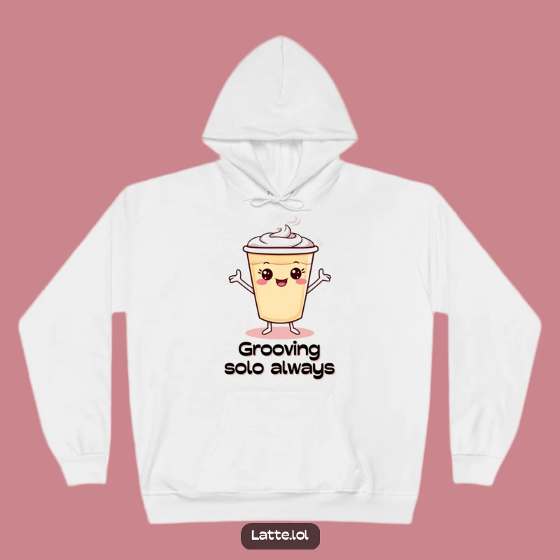 Cozy Funny Dancing Latte Hoodie: Warm & Hilarious Gift for Dance Lovers