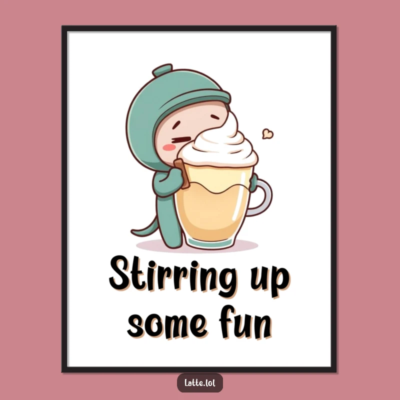 Free Printable Wall Art: Stirring Up Smiles Funny Downloadable Art Gift