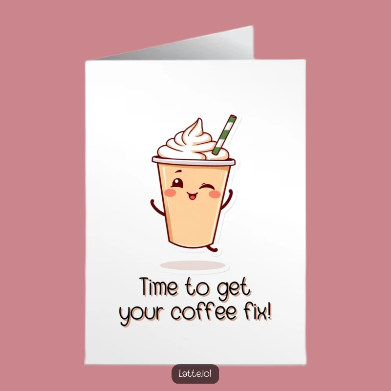 Free Printable Funny Latte Birthday Card: Dance Your Way to Fun Downloadable!