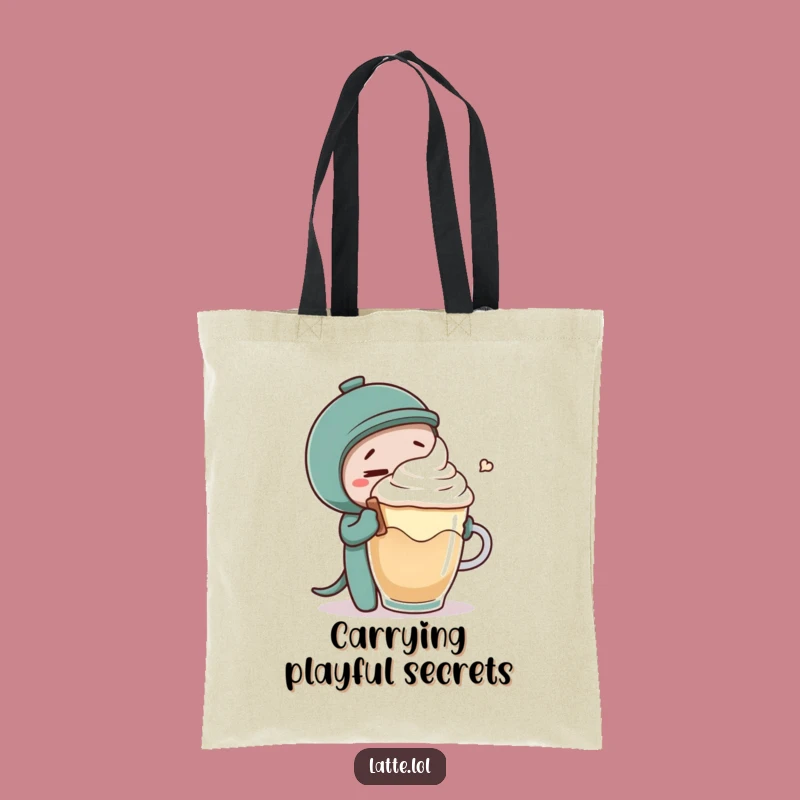 Funny Stirring Mischief Tote Bag: Carry Your Coffee Cheer